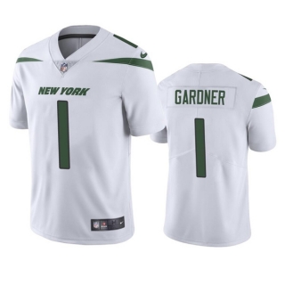 New York Jets #1 Ahmad Gardner 2022 White Vapor Untouchable Limited Stitched