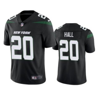 New York Jets #20 Breece Hall 2022 Black Vapor Untouchable Limited Stitched