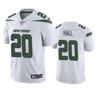 New York Jets #20 Breece Hall 2022 White Vapor Untouchable Limited Stitched