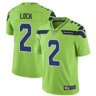 Seattle Seahawks #2 Drew Lock Green Vapor Untouchable Limited Stitched