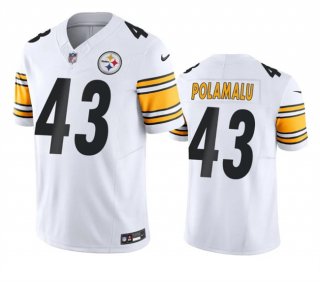 Pittsburgh Steelers #43 Troy Polamalu White 2023 F.U.S.E. Vapor Untouchable