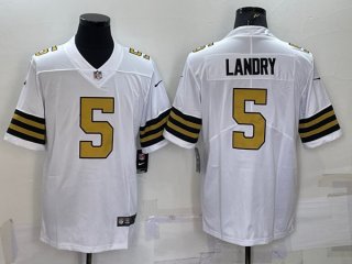 New Orleans Saints #5 Jarvis Landry White Color Rush Limited Stitched Jersey