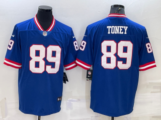 New York Giants #89 Kadarius Toney Royal Vapor Untouchable Classic Retire