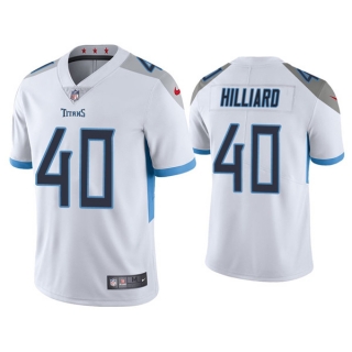 Tennessee Titans #40 Dontrell Hilliard White Vapor Untouchable Stitched Jersey