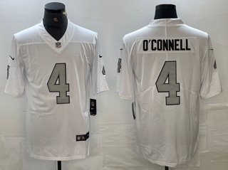 Las Vegas Raiders #4 Aidan O'Connell White Vapor Untouchable Football Stitched