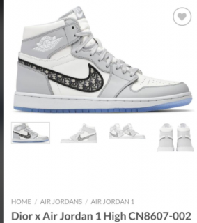 Dior Air Jordan 1 high shoes