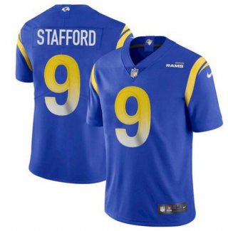 Youth Los Angeles Rams #9 Matthew Stafford Royal Vapor Untouchable Limited Stitched