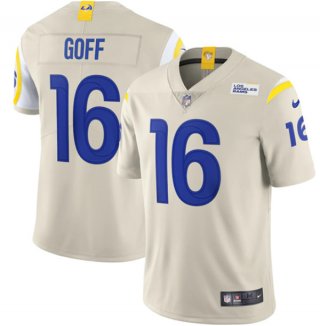 Youth Los Angeles Rams #16 Jared Goff 2020 Bone Vapor Limited Stitched NFL Jersey