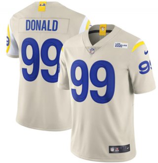 Youth Los Angeles Rams #99 Aaron Donald 2020 Bone Vapor Limited Stitched NFL Jersey