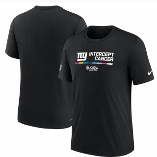 New York Giants Nike 2022 NFL Crucial Catch Performance T-Shirt - Black.