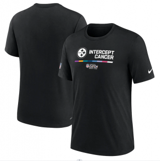 Pittsburgh Steelers Nike 2022 NFL Crucial Catch Performance T-Shirt - Black.