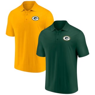 Green Bay Packers Fanatics Branded Home and Away 2-Pack Polo Set - GreenGold