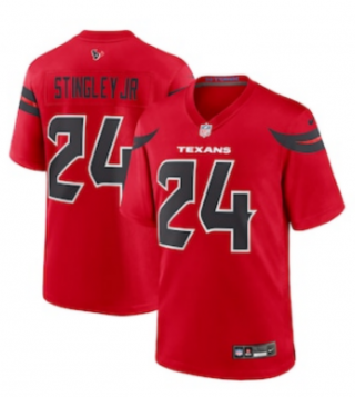 Houston Texans #24 Derek Stingley Jr. Red 2024 Alternate F.U.S.E Vapor Football Stitched