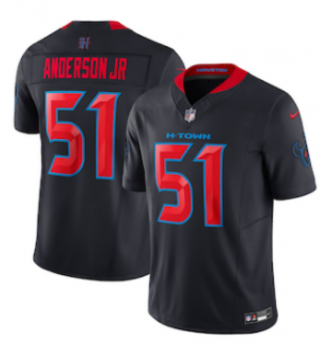 Houston Texans #51 Will Anderson Jr. Navy 2024 Vapor F.U.S.E. Limited Football Stitched 2