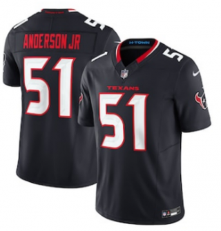 Houston Texans #51 Will Anderson Jr. Navy 2024 Vapor F.U.S.E. Limited Football Stitched