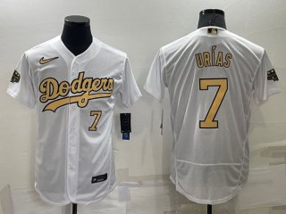 Los Angeles Dodgers #7 Julio Urías 2022 All-Star White Flex Base Stitched Baseball jersey