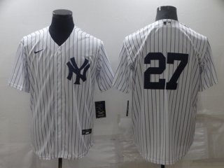 New York Yankees #27 Darrell Rasner White Cool Base Stitched Baseball Jersey