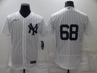 New York Yankees #68 Dellin Betances White Flex Base Stitched Jersey