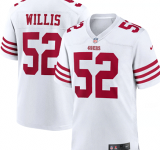 San Francisco 49ers#52 willis white vapor jersey