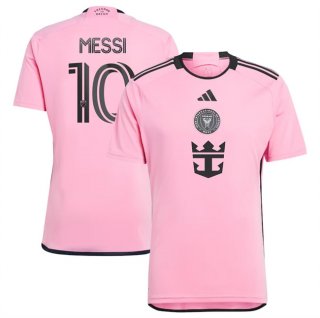 Inter Miami CF #10 Lionel Messi Pink 2024-25 Home Soccer Jersey