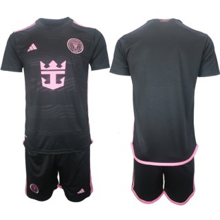 Inter Miami CF Blank 2024-25 Black Away Soccer Jersey Suit