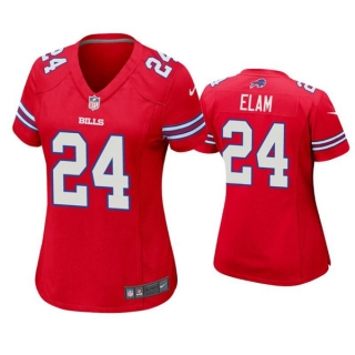 women Buffalo Bills #24 Kaiir Elam Red Stitched Football Jersey