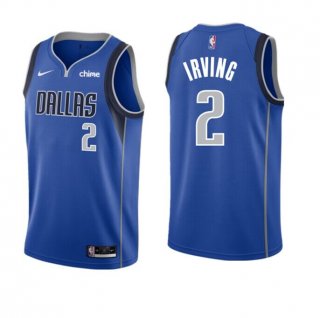 Dallas Mavericks #2 Kyrie Irving Blue Icon Edition With NO.6 Patch Stitched Basketball