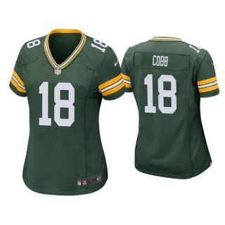 women Green Bay Packers #18 Randall Cobb Green Vapor Untouchable Limited Stitched
