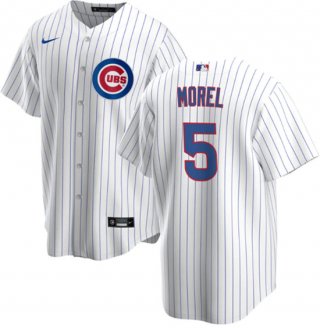 Chicago Cubs #5 Christopher Morel Chicago White Cool Base Stitched