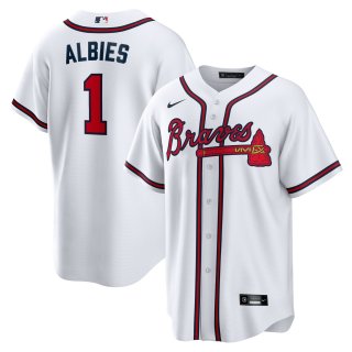 Atlanta Braves #1 white game jersey