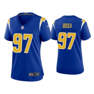 women Los Angeles Chargers #97 Joey Bosa Royal Vapor Untouchable Limited Stitched