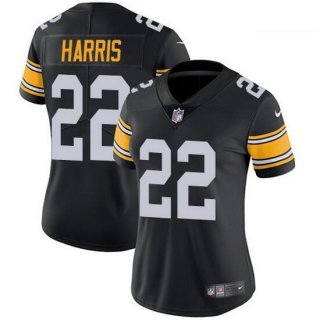 women Pittsburgh Steelers #22 Najee Harris Black Vapor Untouchable Limited Stitched