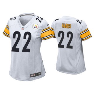 women Pittsburgh Steelers #22 Najee Harris White Vapor Untouchable Limited Stitched