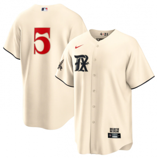 Texas Rangers #5 Corey Seager Cream 2023 City Connect Stitched Baseball Jersey