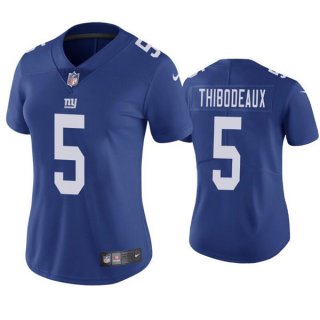 women New York Giants #5 Kayvon Thibodeaux Royal Limited Stitched NFL Jersey(Run small