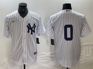 New York Yankees #0 Marcus Stroman White Cool Base Stitched Baseball Jersey