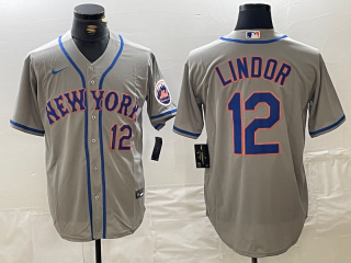 New York Mets #12 gray jersey