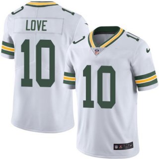 Green Bay Packers #10 Jordan Love White Stitched Jersey