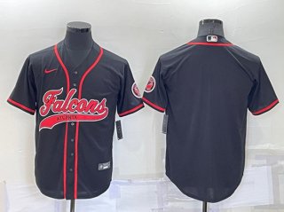 Atlanta Falcons Blank Black Cool Base Stitched Baseball Jersey