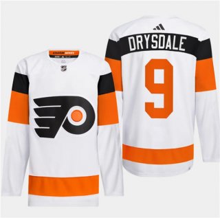 Philadelphia Flyers #9 Jamie Drysdale White 2024 Stadium Series Stitched Jersey