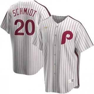 Philadelphia Phillies Grey #20 Mike Schmidt Cool Base Stitched MLB Jersey