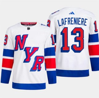 New York Rangers #13 Alexis Lafreniere White 2024 Stadium Series Stitched Jersey