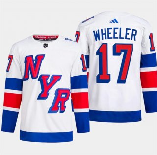 New York Rangers #17 Blake Wheeler White 2024 Stadium Series Stitched Jersey