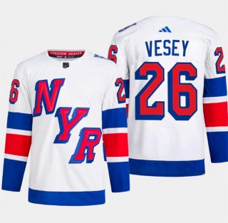 New York Rangers #26 Jimmy Vesey White 2024 Stadium Series Stitched Jersey