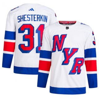 New York Rangers #31 Igor Shesterkin White 2024 Stadium Series Stitched Jersey