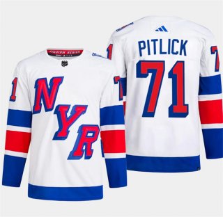 New York Rangers #71 Tyler Pitlick White 2024 Stadium Series Stitched Jersey
