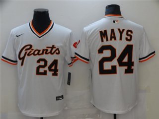 San Francisco Giants #24 Willie Mays White Cool Base Stitched MLB Jersey