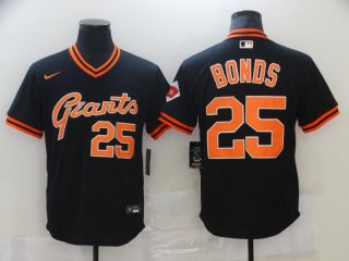 San Francisco Giants #25 Barry Bonds Black Cool Base Stitched MLB Jersey