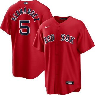 Boston Red Sox #5 Enrique Hernandez Red Cool Base Stitched Baseball Jersey