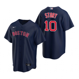 Boston Red Sox #10 Trevor Story Navy Cool Base Stitched Baseball Jersey